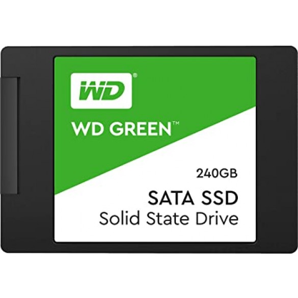 SSD WD Green 2.5´ 240GB SATA III 6Gb/s Leituras: 545MB/s e Gravações: 465MB/s - WDS240G2G0A