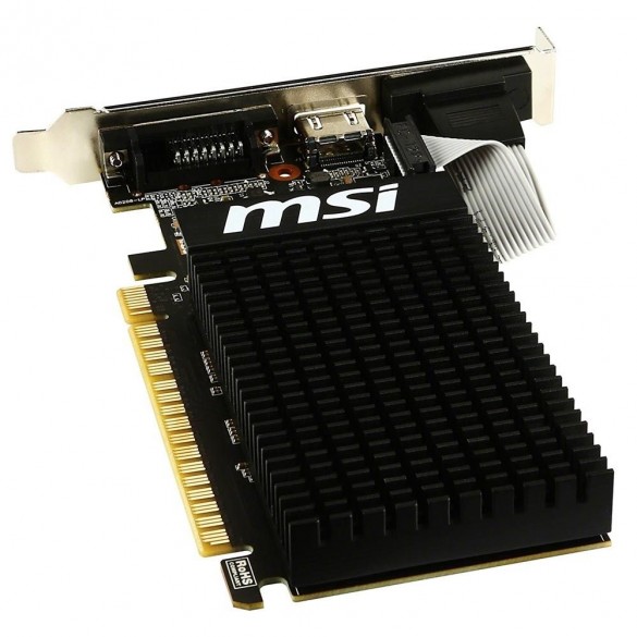 Placa de Vídeo MSI NVIDIA GeForce GT 710 1GD3H LP 1GB, DDR3