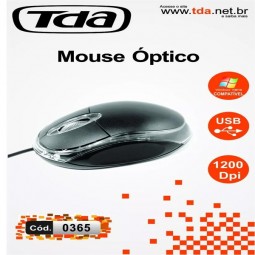 Mouse Usb Tda Optico 1200dpi Modelo: TD-C1200D